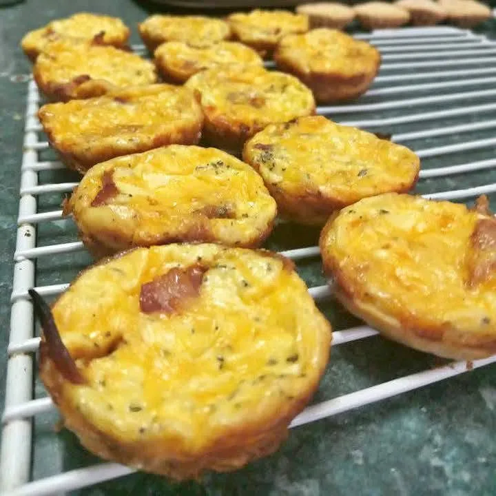 Bacon quiches